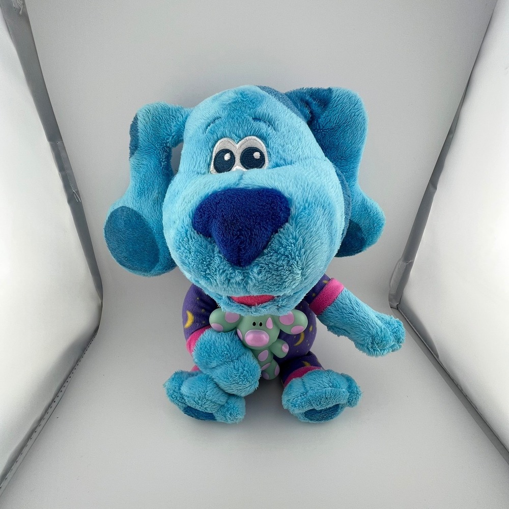Blue's Clues Talking Singing Plush 12" Pajamas Bedtime Blue Animated Toy